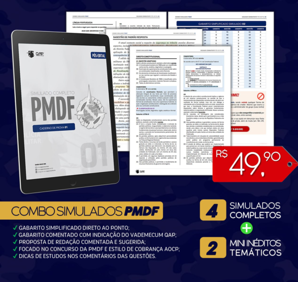 Combo Simulados PMDF